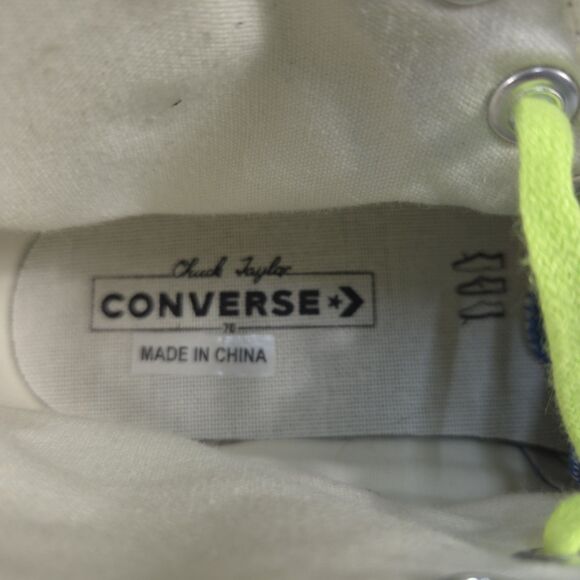 Converse Men's Chuck 70 Hi Multicolor Scatter Dye Shoes Canvas Sneakers Trainers - Picture 6 of 12